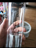 富光 雙頭玻璃杯男女玻璃茶杯泡茶杯單層玻璃杯茶水分離杯 帶茶隔杯子 500ml咖啡色 曬單實拍圖