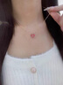 心言心語(yǔ)鉆石愛心項(xiàng)鏈女星星十字架粉甜美玫瑰金色送女朋友520情人節(jié)禮物 曬單實(shí)拍圖