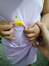 吉卡龍女童吊帶連衣裙夏季新款適合0-6歲女寶寶穿的條紋公主裙兒童薄款 紫色 120 身高約120cm 曬單實(shí)拍圖