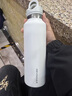 BOSENAIL德國精工保溫杯壺一鍵開蓋無螺紋運動水壺戶外旅行大容量車載便攜 動感白內(nèi)膽316L灰蓋 950ml 曬單實拍圖