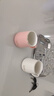 馬克杯帶蓋勺情侶陶瓷杯子女可愛(ài)創(chuàng  )意家用辦公室咖啡水杯夏季男生 英文粉單杯 曬單實(shí)拍圖