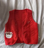童泰（TONGTAI）嬰兒馬甲秋冬季純棉保暖寶寶坎肩加厚馬夾喜慶新年裝上衣紅a66cm 曬單實(shí)拍圖