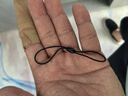 坤隨 手機(jī)飾品diy卡套掛繩鑰匙門禁卡防丟鏈小掛件工作牌u盤掛繩健身房會(huì)員卡迷你繩8字雙面彈力繩 【黑色】迷你8字彈力繩50條裝 曬單實(shí)拍圖