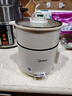 美的（Midea）電煮鍋 電蒸鍋 便攜式可折疊1.6L旅行出差家用 宿舍小電鍋學(xué)生宿舍泡面鍋多功能鍋XZE1621S 配蒸籠 曬單實(shí)拍圖