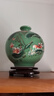 傲世景德鎮陶瓷器新中式花瓶工藝品客廳擺件酒柜玄關(guān)茶室博古架裝飾品 豆青釉清荷石榴瓶+底座 曬單實(shí)拍圖