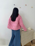 波司登（BOSIDENG）2025新款輕薄羽絨服女短款90絨立領(lǐng)菱格寬松時(shí)尚外套B250135326 子黛粉|1738 S 160/84A 體重約110-125斤 曬單實(shí)拍圖