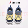 ABC KIDS夏季單網(wǎng)透氣跑步鞋毛毛蟲男童鞋子潮兒童女童運(yùn)動(dòng)鞋 藍(lán)/黃色 29  曬單實(shí)拍圖