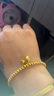 六桂福珠寶 LIU GUI FU JEWELRY黃金兩世歡手鏈女2克足金轉(zhuǎn)運(yùn)珠蓮蓬手串純金鐲子生日禮物送女友 金重1.92g 手圍約15厘米 曬單實(shí)拍圖