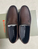 夢特嬌（MONTAGUT）【小羊皮】商務(wù)休閑皮鞋男夏季新品摔紋皮透氣爸爸鞋一腳蹬樂福鞋 黑色(皮鞋碼) 41 曬單實(shí)拍圖