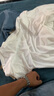 立蒙（LIMENG）【2件裝】180g純棉黑白色短袖t恤男女寬松打底潮t 白+白 2XL  曬單實(shí)拍圖
