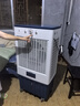 鉆石牌工業(yè)冷風(fēng)機(jī)空調(diào)扇風(fēng)扇制冷水冷空調(diào)制冷家用移動(dòng)水風(fēng)扇空調(diào)扇加水小空調(diào)強(qiáng)力制冷空調(diào)商用冷風(fēng)扇 藍(lán)1.3米高玻璃機(jī)械款【適用100平方】工業(yè)/商超 曬單實(shí)拍圖