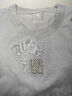 布先生布先生立體字母刺繡240g純棉短袖T恤春夏新款美式休閑GT01997 燕麥灰 XL (180) 曬單實(shí)拍圖