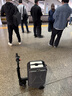 星夢馳全新智能電動行李箱騎行拉桿旅行登機箱機箱大容量智能代步密碼箱 灰色（可登機）一塊電池 曬單實拍圖