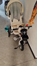 FULAIXIN【折疊、可躺】兒童三輪車腳踏車寶寶兒童車輕便手推車雙向嬰兒車 折疊可躺+離合+鈦空輪 可比兔 曬單實拍圖