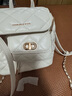 CHARLES&KEITH菱格大容量柔軟多用背包書包雙肩包包女包生日禮物CK2-60151400 Cream奶白色 S 曬單實拍圖