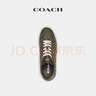 蔻馳（COACH）男士男鞋經(jīng)典標(biāo)志CLIP球鞋運(yùn)動(dòng)鞋板鞋平底鞋輕奢休閑鞋男鞋子 暗綠色 41.5 曬單實(shí)拍圖