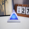 金字塔鬧鐘 學(xué)生創(chuàng  )意夜光鬧鐘 貪睡三角形鬧鐘 心情七彩變色鬧鐘 白色 曬單實(shí)拍圖