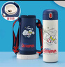 膳魔師（THERMOS）兒童保溫杯小學(xué)生奧特曼大容量可愛(ài)上學(xué)316不銹鋼男孩水杯子直飲 【直飲+杯套】迪迦白色 500ml 曬單實(shí)拍圖