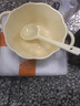 喆系雙耳大號(hào)南瓜湯碗奶油風(fēng)可愛陶瓷家用水果沙拉碗泡面碗螺螄粉碗 1380燒制純色奶黃 6英寸南瓜碗2碗2勺 曬單實(shí)拍圖