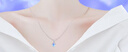 法蔻（farcoko）品牌pt950鉑金項鏈女士白金鎖骨鏈時尚飾品情人節(jié)生日禮物送女友 pt950鉑金項鏈+魯伯特之淚吊墜 -【品牌禮盒】 曬單實拍圖