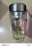 明霞玻璃杯帶茶隔雙層高硼硅玻璃水杯茶水分離車(chē)載杯子男泡茶杯 曬單實(shí)拍圖