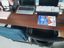 木匠印記實(shí)木生態(tài)板電腦桌簡(jiǎn)約家用辦公書(shū)桌臺式電腦桌書(shū)架一體桌子 【加厚實(shí)木板】胡桃木色140cm 單桌款 曬單實(shí)拍圖