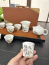 茶具羊脂玉瓷茶具套裝泡茶專用茶壺高檔生日禮物送長輩父母伴手禮 冰種玉瓷翠山迎客蓋碗10頭禮盒裝 曬單實拍圖