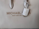 MICHAEL KORS七夕禮物送女友輕奢MK女包MIRELLA皮質斜挎手提托特包中號奶白色 曬單實拍圖