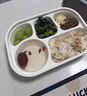 百暢陶瓷分格餐盤(pán)家用兒童寶寶吃飯專(zhuān)用盤(pán)上班族食堂打飯盤(pán)餐具 陶鋼五格餐盤(pán)-單盤(pán) 曬單實(shí)拍圖