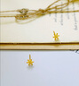 中國黃金（CHINA GOLD）黃金雪花耳釘女款新款百搭立體足金吊墜情人節(jié)平安夜禮物送女友 雪花耳釘 曬單實拍圖