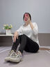 斐樂（FILA）貓爪5代官方女復(fù)古運動鞋楊冪同款新款休閑鞋老爹鞋 黑-BK 38 曬單實拍圖