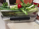 QCSK德國面條收納盒食品級意面長方形防蟲密封保鮮盒冰箱蔥香菜收納盒 黑蓋【矮款】中號【裝1KG面條】 食品級材質(zhì) 有密封圈 曬單實(shí)拍圖