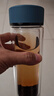 富光男女士雙層玻璃杯 高硼硅玻璃304茶隔水杯子 帶茶隔泡茶杯400ml 曬單實拍圖