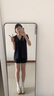 迪卡儂RUN DRY 女式跑步運(yùn)動快干短褲-黑色2730469 S 曬單實拍圖