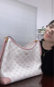 COOGI包包女款2025年品牌輕奢侈女士包包生日七夕情人節(jié)禮物送女友老婆 桃粉色 曬單實(shí)拍圖