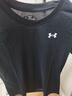 安德瑪（Under Armour）官方女裝短袖 2025夏季新款半袖休閑上衣健身訓(xùn)練瑜伽普拉提T恤 【黑色】干爽透氣/建議拍大一碼 XS (155/76A) 曬單實(shí)拍圖