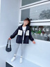 moonkids女童褲子秋裝打底褲春秋童裝2025新款兒童外穿秋季純棉休閑女寶寶 9658灰色（加絨款） 110 cm 曬單實(shí)拍圖