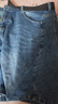 真維斯（JEANSWEST）牛仔短褲男【王一博同款】2025夏季復古水洗薄款五分褲藍色38碼 曬單實(shí)拍圖