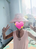 兒童庫洛米風(fēng)扇帽男女童夏季防曬空頂帽寶寶女孩卡通遮陽太陽帽子 粉色可愛美樂蒂風(fēng)扇帽 2-12歲/48-52（厘米） 曬單實拍圖