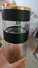 欣美雅（xinmeiya）茶水分離杯車載商務(wù)辦公男士數(shù)顯高檔泡茶杯子耐高溫雙層玻璃水杯 耀黑色【智能數(shù)顯】帶茶倉 400ml 曬單實拍圖