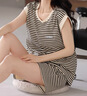 浪莎帶胸墊睡衣女夏季背心無袖短褲韓范家居服薄款甜美兩件套2025新款 帶胸墊背心短褲女：ZW-1819 M 曬單實拍圖