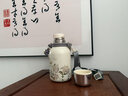 大卡燜茶壺內外純鈦泡茶壺茶水分離保溫保冷壺外出便攜家用熱水壺 鳶尾花【內外純鈦+溫顯】1.5升 曬單實(shí)拍圖