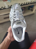耐克（NIKE）官方P-6000男子運(yùn)動(dòng)鞋秋季復(fù)古跑鞋風(fēng)透氣輕便緩震CD6404 105白/黑/金屬銀/銀/淡象牙白 38 曬單實(shí)拍圖