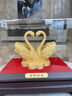 聚善緣絨沙金天鵝結(jié)婚禮物送新人新娘閨蜜新婚高級創(chuàng)意實用的高檔擺件 RSJ大號百年好合天鵝30*19*22cm 曬單實拍圖