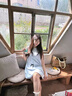 多菲尼森 藍色無(wú)袖背心連衣裙女2025夏季甜美少女感減齡小個(gè)子花苞短裙 無(wú)袖背心連衣裙淺藍色 S 【80-100斤】 曬單實(shí)拍圖