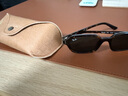 雷朋（RayBan）【2025春夏新品】雷朋枕形板材墨鏡男女窄框防曬太陽鏡0RB4455F 135987玳瑁色鏡框深灰色鏡片51mm 尺寸51 曬單實拍圖