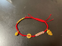 明牌珠寶 足金硬金黃金竹報(bào)平安串珠轉(zhuǎn)運(yùn)珠AFP0872定價(jià)J 約0.35-0.43克 編繩款 曬單實(shí)拍圖