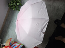 嘻希茉全自動雨傘 遮陽傘超大號加固加厚結實抗風黑膠防曬男女士學生 漸變白桃粉【60骨全自動】 曬單實拍圖