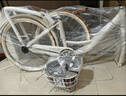 飛鴿（FLYING PIGEON）自行車(chē)成人通勤車(chē)自行車(chē)學(xué)生單車(chē)成人自行車(chē)通勤自行車(chē)女士自行車(chē) 標(biāo)配奶油米|單速|(zhì)輻條輪+禮包 26寸適合160-185cm 曬單實(shí)拍圖