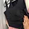 貓人紙片內(nèi)衣女士束胸大胸顯小文胸無痕收副乳防下垂背心聚攏胸罩黑M 曬單實拍圖